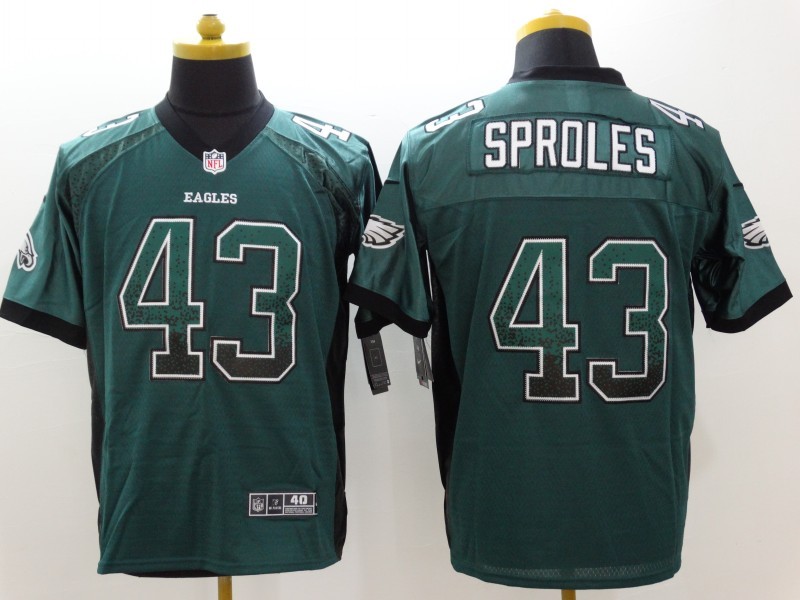 Men's Philadelphia Eagles Darren Sproles #43 Midnight Green Jersey